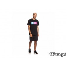 T-SHIRT DC SHOES VERTICAL ZONE SS 2 PRETO